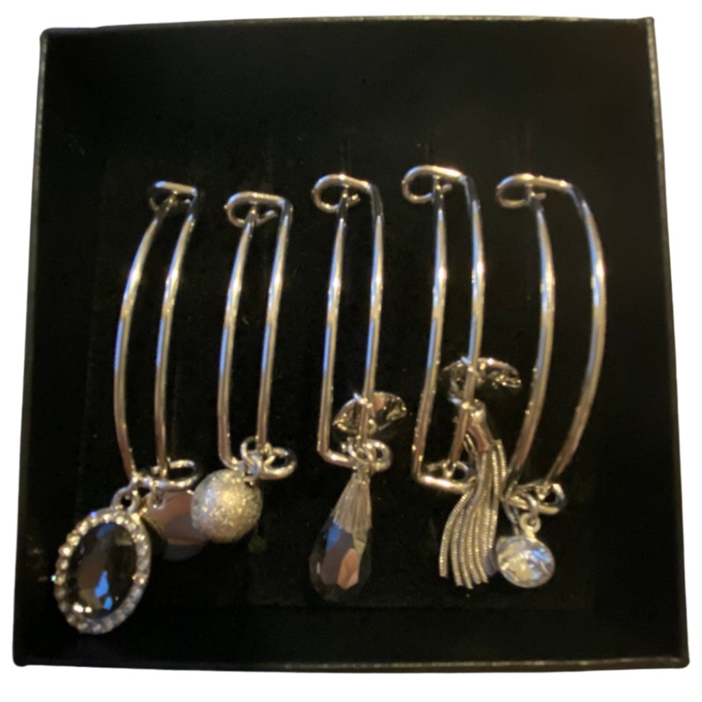 Christopher Banks Silver Charm Bracelet Set New 20$